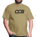 CCR Fabrication - T Shirt (Dark Logo) - khaki