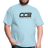 CCR Fabrication - T Shirt (Dark Logo) - powder blue