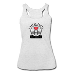 I Break Parts, Not Hearts - Women’s Racerback Tank - heather white